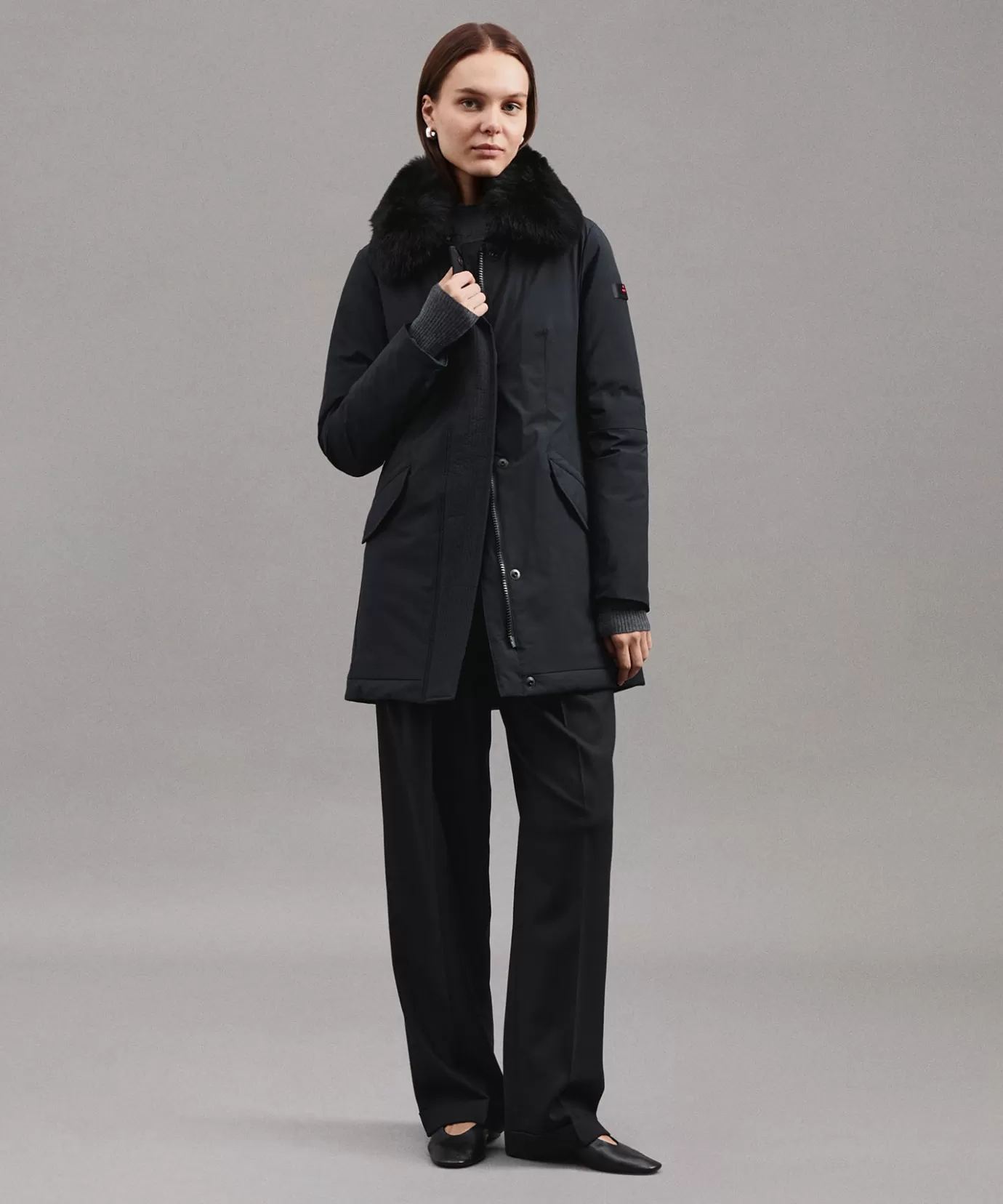 Best Sale Peuterey Desmot Kl Fur Black
