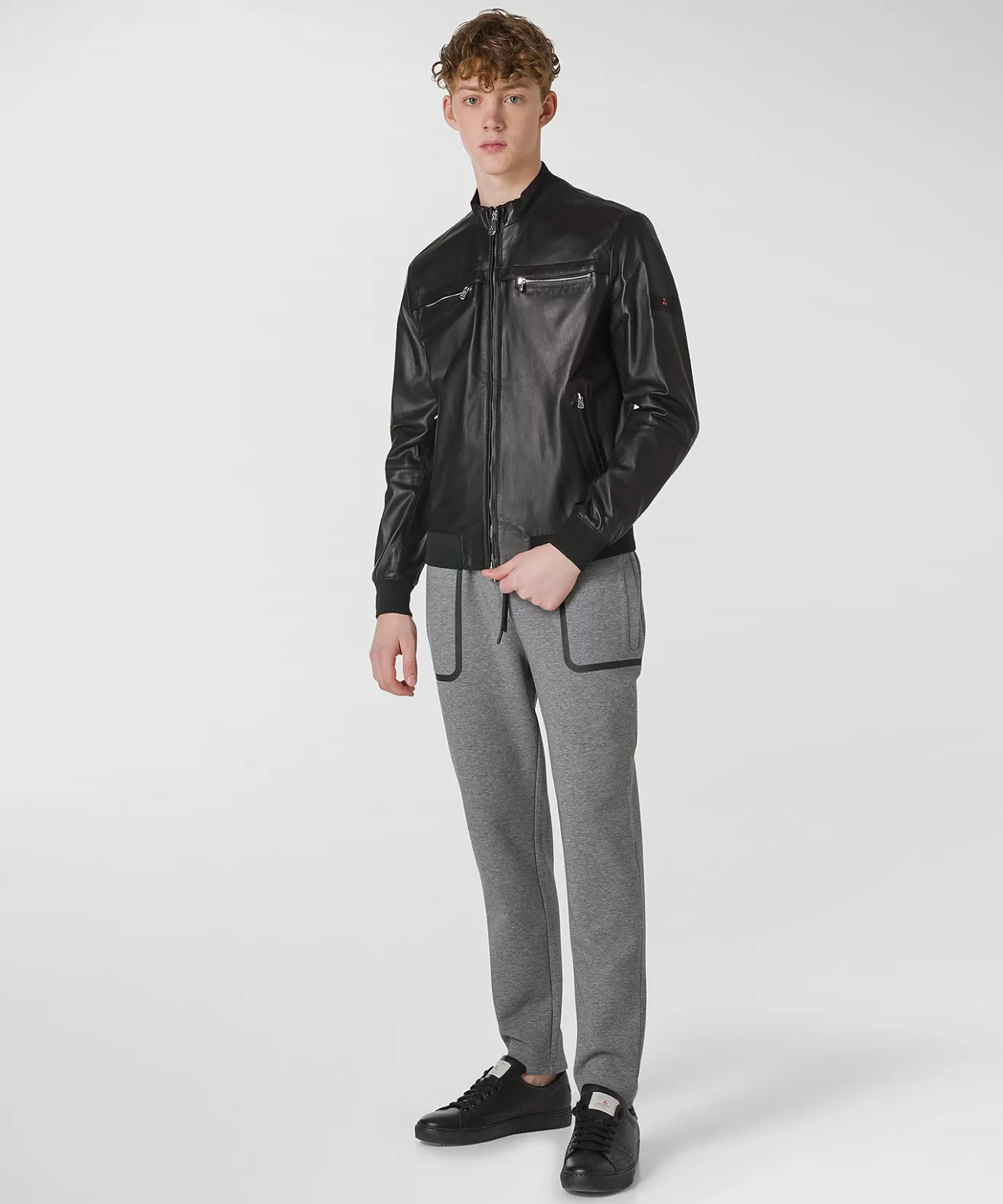 Discount Peuterey Sands Leather Ws 03 Black